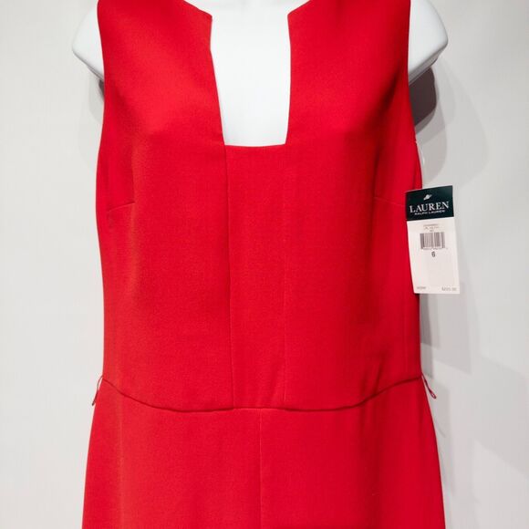 NWT $225 Lauren Ralph Lauren Wide Leg Sleeveless Jumpsuit Romper Women 6 no belt - Picture 5 of 15